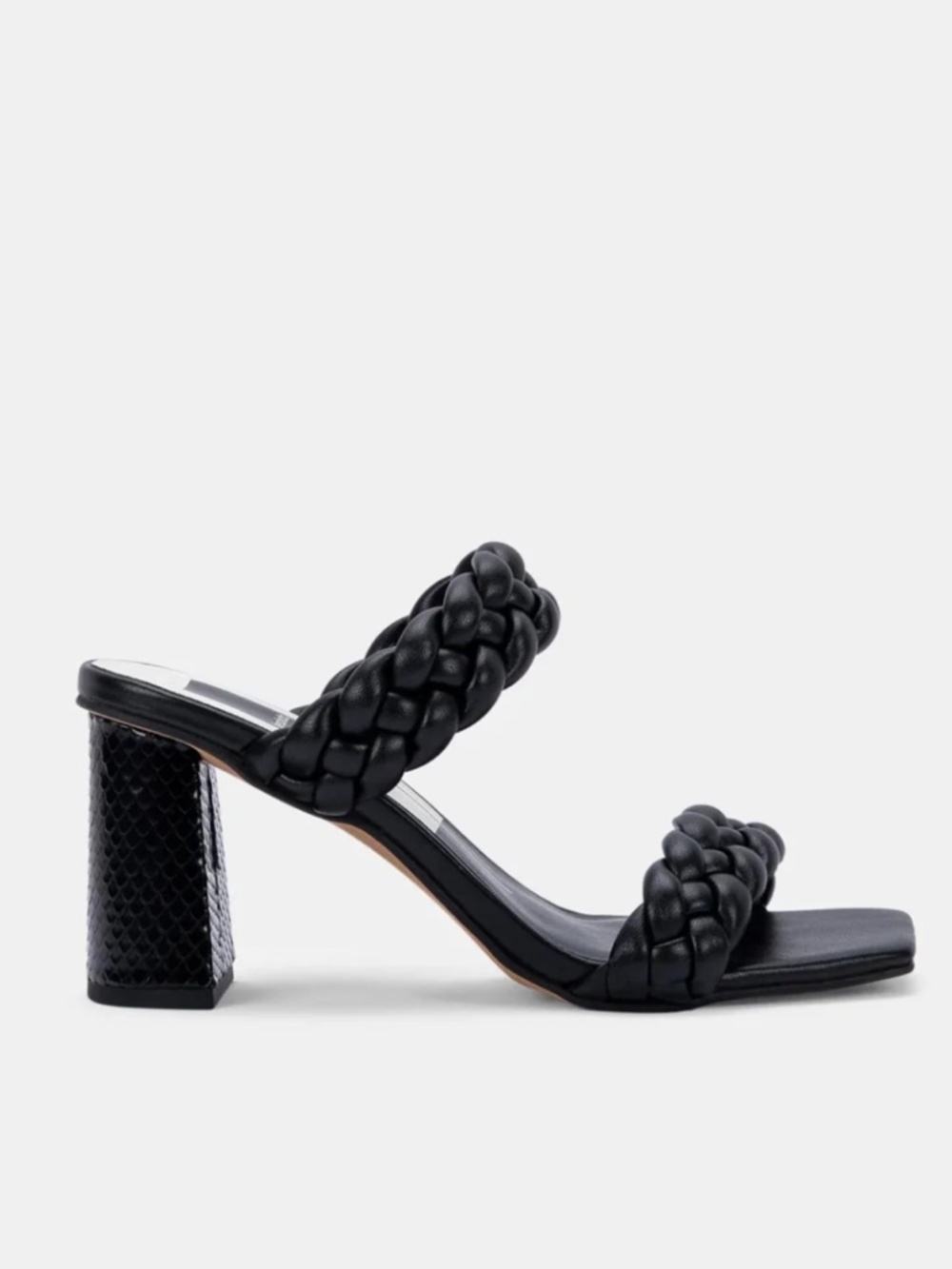 Dolce Vita Paily Black Bella Braided Block Heels